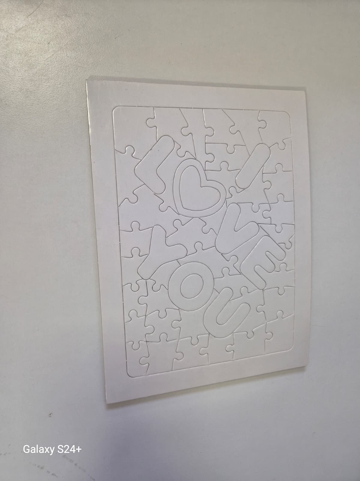 Kişiye Özel Fotoğraflı I Love You Tasarımlı Puzzle