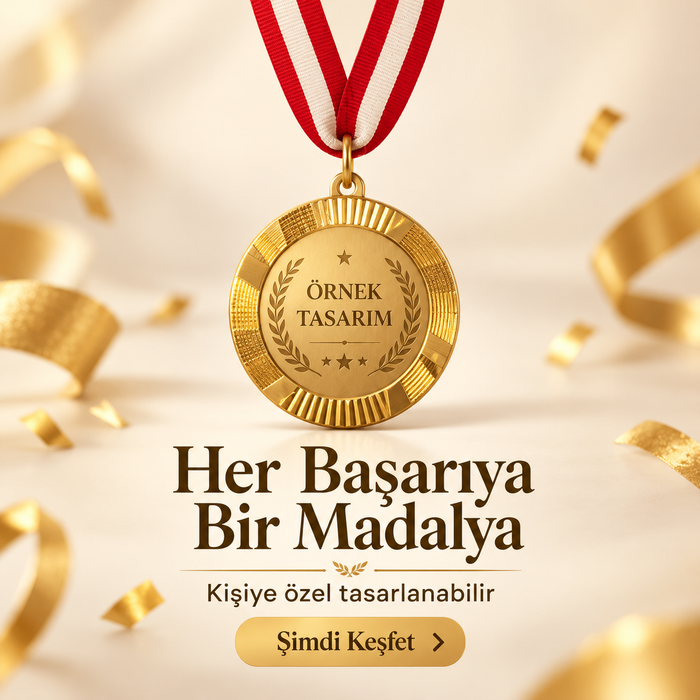 Kişiye Özel Altın Renkli İsimli Madalya