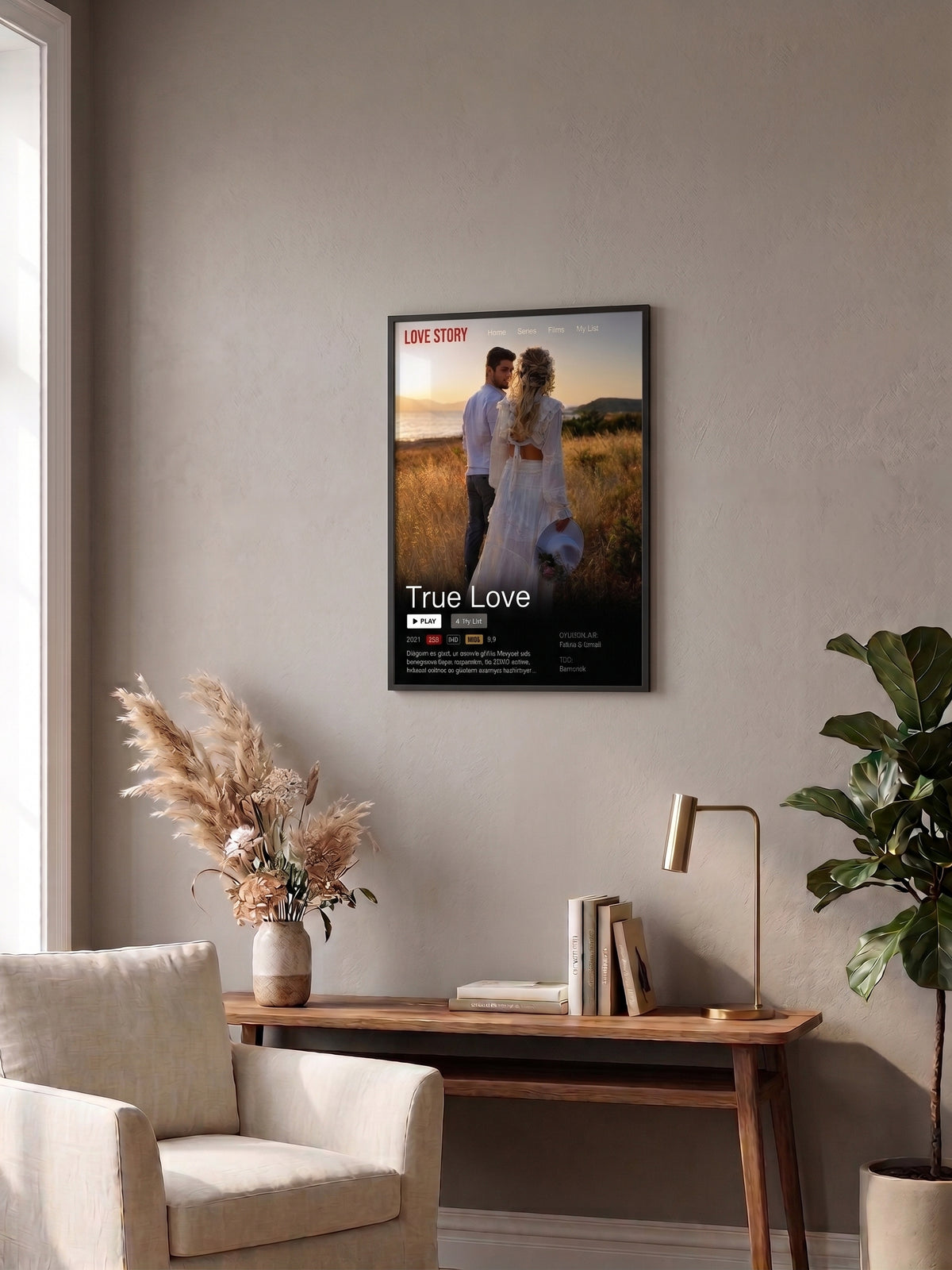 Kişiye Özel Fotoğraflı Film Afişi Panosu